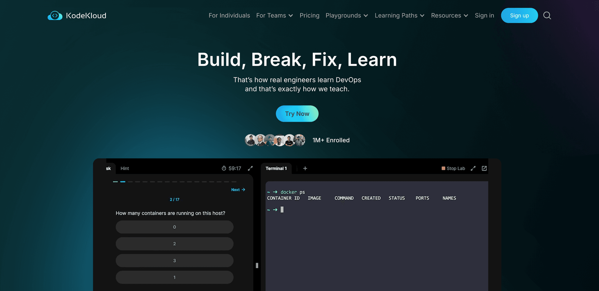 KodeKloud cloud platform